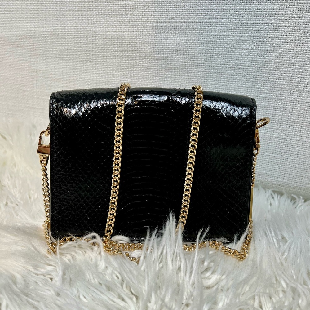 Michael Kors Jade Black Python Crossbody/Clutch - image 2